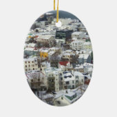 レイキャビクアイスランド セラミックオーナメント (裏面)