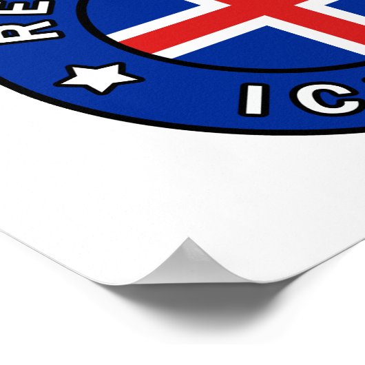 レイキャビクアイスランド ポスター (角)