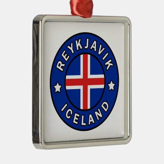 レイキャビクアイスランド メタルオーナメント (右)