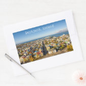 レイキャビクアイスランド 長方形シール (封筒)