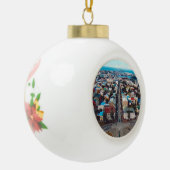 レイキャビクエアリアルビュー セラミックボールオーナメント (左)