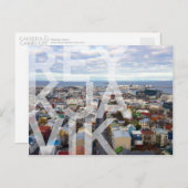 レイキャビクシティスケープ葉書 ポストカード (正面/裏面)