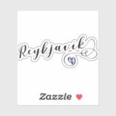 レイキャビクハート国旗 シール (シート)