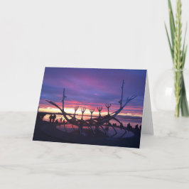 レイキャビク日没グリーティングカード#3 カード