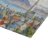 レイキャビク アイスランド お土産 水彩画  カッティングボード (角)