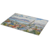 レイキャビク アイスランド お土産 水彩画  カッティングボード (角)