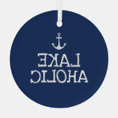 レイキーホリおもしろいックレイクハウスオーナメント ガラスオーナメント (裏面)