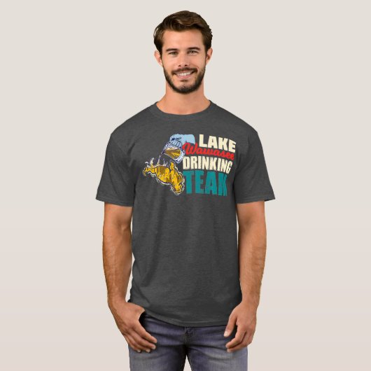 レイクおもしろいワワシービール飲み会の贈り物 Tシャツ (正面フル)