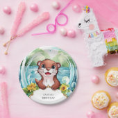 レイクお洒落オッタ誕生日 ペーパープレート (パーティー)