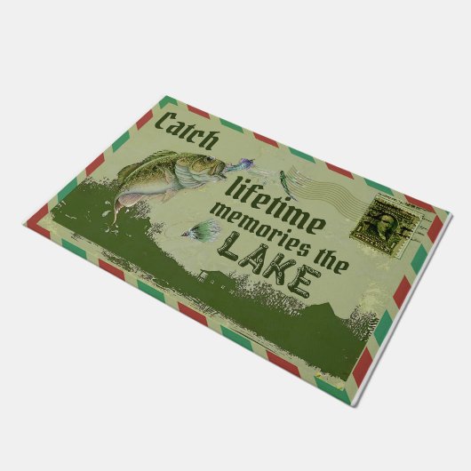 レイクの生涯の思い出をキャッチ ドアマット (アングル)