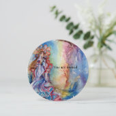 レイクの貴婦人　鮮やかな青、ピンク、紫、白 招待状 (スタンド正面)