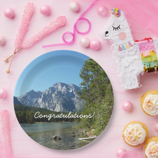 レイクアットグランドテトンナショナルパーク ペーパープレート (パーティー)