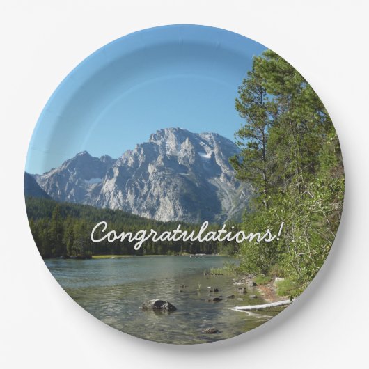 レイクアットグランドテトンナショナルパーク ペーパープレート (正面)