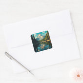 レイクアットヨセミテ国立公園ハーフドーム スクエアシール (封筒)