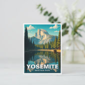 レイクアットヨセミテ国立公園ハーフドーム ポストカード (スタンド正面)