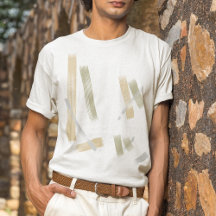 レイクアップ抽象芸術アートTシャツ