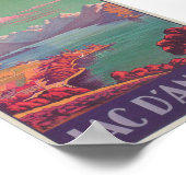 レイクアネシーフランスヴィンカラフルテージトラベル ポスター (角)