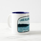 レイクアラトオナジョージア魚釣りロッド ツートーンマグカップ (正面左)