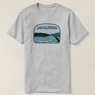 レイクアラトオナジョージア魚釣りロッド Tシャツ