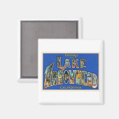 レイクアローデッドカリフォルニアCA大文字はがき マグネット (正面/裏面)