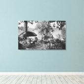 レイクアロードカリフォルニアロッジビュー&テラス キャンバスプリント (インサイチュ (ウッドフロア))