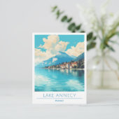 レイクアンネシーフランスヴィンテージトラベル ポストカード (スタンド正面)