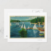 レイクアーワインドCAヨットクラブレース ポストカード (正面/裏面)