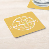 レイクウィニペサウキーNHカスタムタウン，名前，いかり スクエアペーパーコースター (アングル)