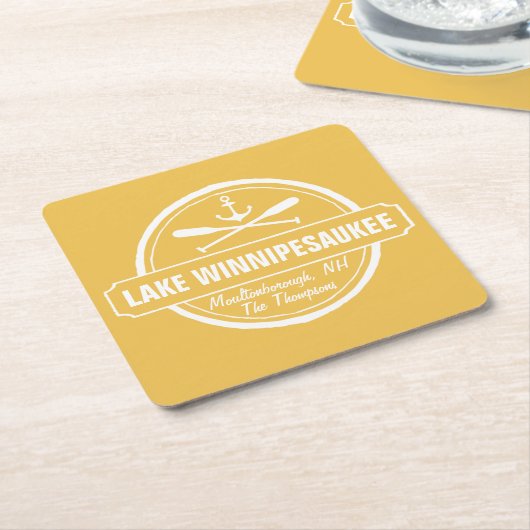 レイクウィニペサウキーNHカスタムタウン，名前，いかり スクエアペーパーコースター (アングル)