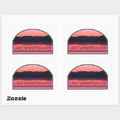 レイクウィニペスオーキーニューハンプシャーレッドサンライズ 長方形シール (シート)