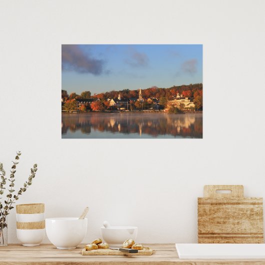 レイクウィニペスオーキーメレディス秋の朝 ポスター (キッチン)