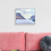 レイクウィロウバイバーモントオイルペインティング キャンバスプリント (インサイチュ (リビング))