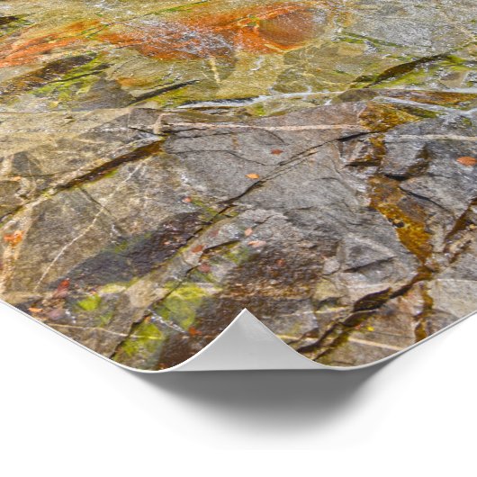 レイクウィロウバイロードウォーターフォール、バーモント ポスター (角)