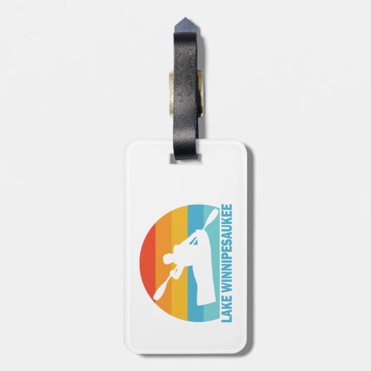 レイクウィンニペサウキーニューハンプシャーカヤック ラゲッジタグ (裏面縦)