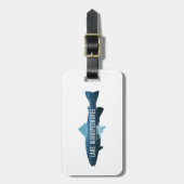 レイクウィンニペサウキーニューハンプシャーフィッシュ ラゲッジタグ (正面縦)