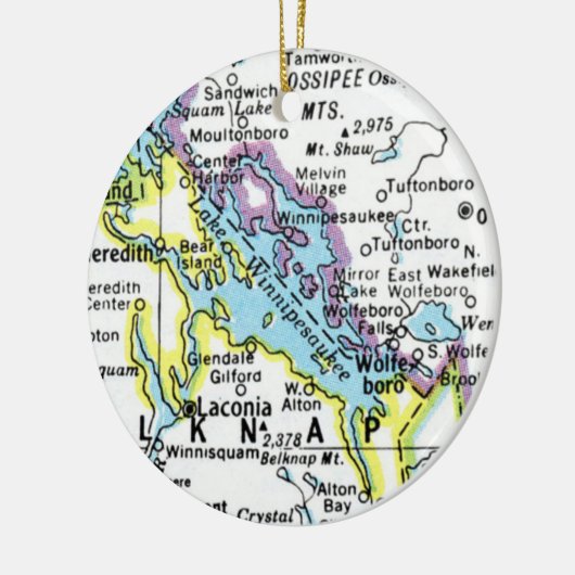 レイクウィンニペサウキーマップオーナメント セラミックオーナメント (左)