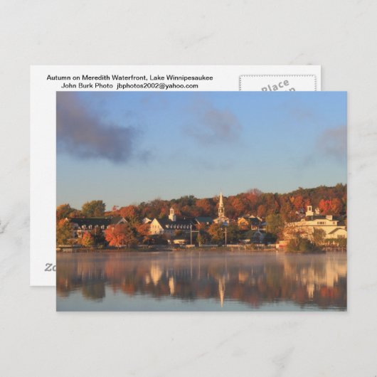 レイクウィンニペスオーキーオータムメレディスウォーターフロント ポストカード (正面/裏面)