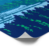 レイクウィンニペスオーキーニューハンプシャートラベルアートレトロ ポスター (角)