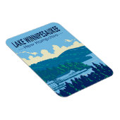 レイクウィンニペスオーキーニューハンプシャートラベルアートレトロ マグネット (右側)