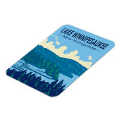 レイクウィンニペスオーキーニューハンプシャートラベルアートレトロ マグネット (左側)