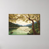 レイクウィンニペスオーキーニューハンプシャーホームウォールデコール キャンバスプリント (正面)