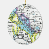 レイクウィンニペスオーキーマップセラミックオーナメント セラミックオーナメント (左)