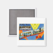 レイクウィンニペスオーキー#2ニューハンプシャーNHオールドトラベル マグネット (正面/裏面)