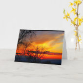 レイクウィンネバゴサンセットアニー大事な行事 カード (黄色い花)