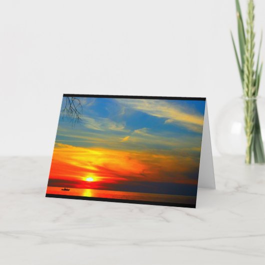 レイクウィンネバゴサンセット任意の大事な行事カード カード (正面)