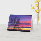 レイクウィンネバゴサンセット任意の大事な行事カード カード (黄色い花)