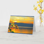 レイクウィンネバゴサンセット任意の大事な行事カード カード (黄色い花)