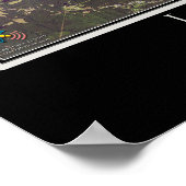 レイクウエストポイントアラバマ – ジョージア衛星地図 ポスター (角)