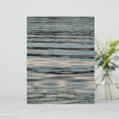 レイクウォーターリップリングブルーベージュスクラップブック紙 (スタンド正面)