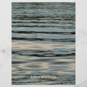 レイクウォーターリップリングブルーベージュスクラップブック紙 (正面)